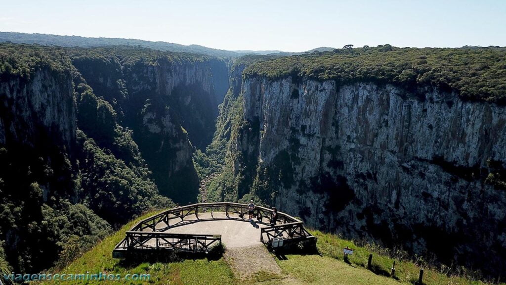 Lugares para viajar no frio ou no inverno na lua de mel 3 mirante canion itaimbezinho